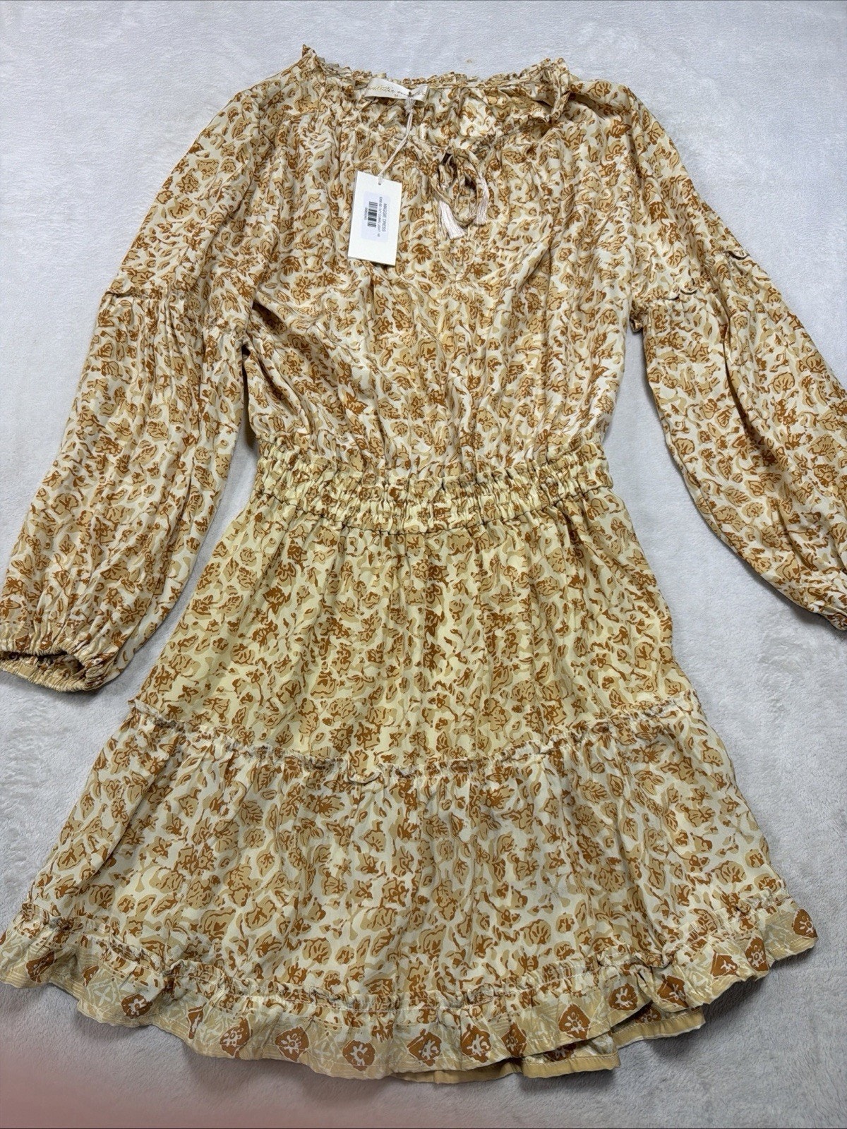 Natalie Martin Maggie Dress 100% Natural Silk M New With Tags Nwt Midi $330